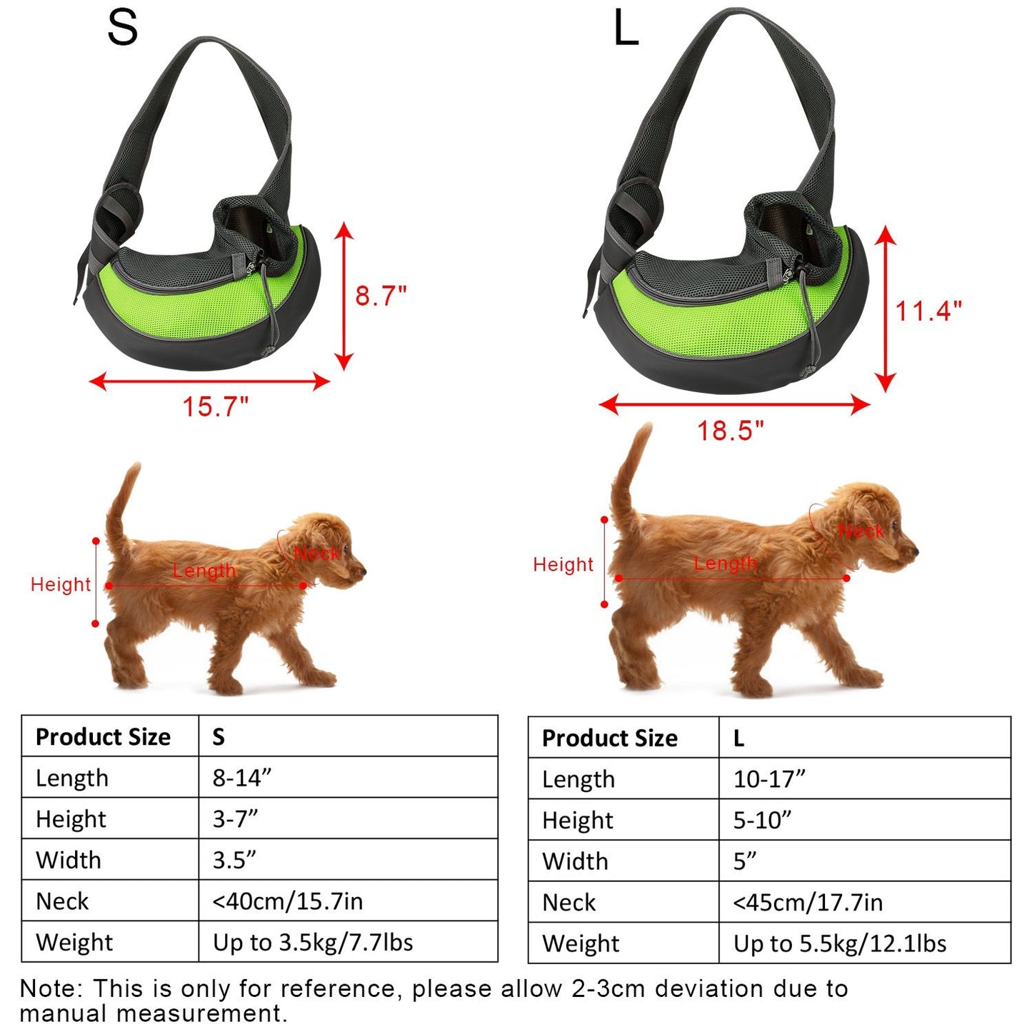 green sling feature montage with buckle mesh hook and fastener close-ups