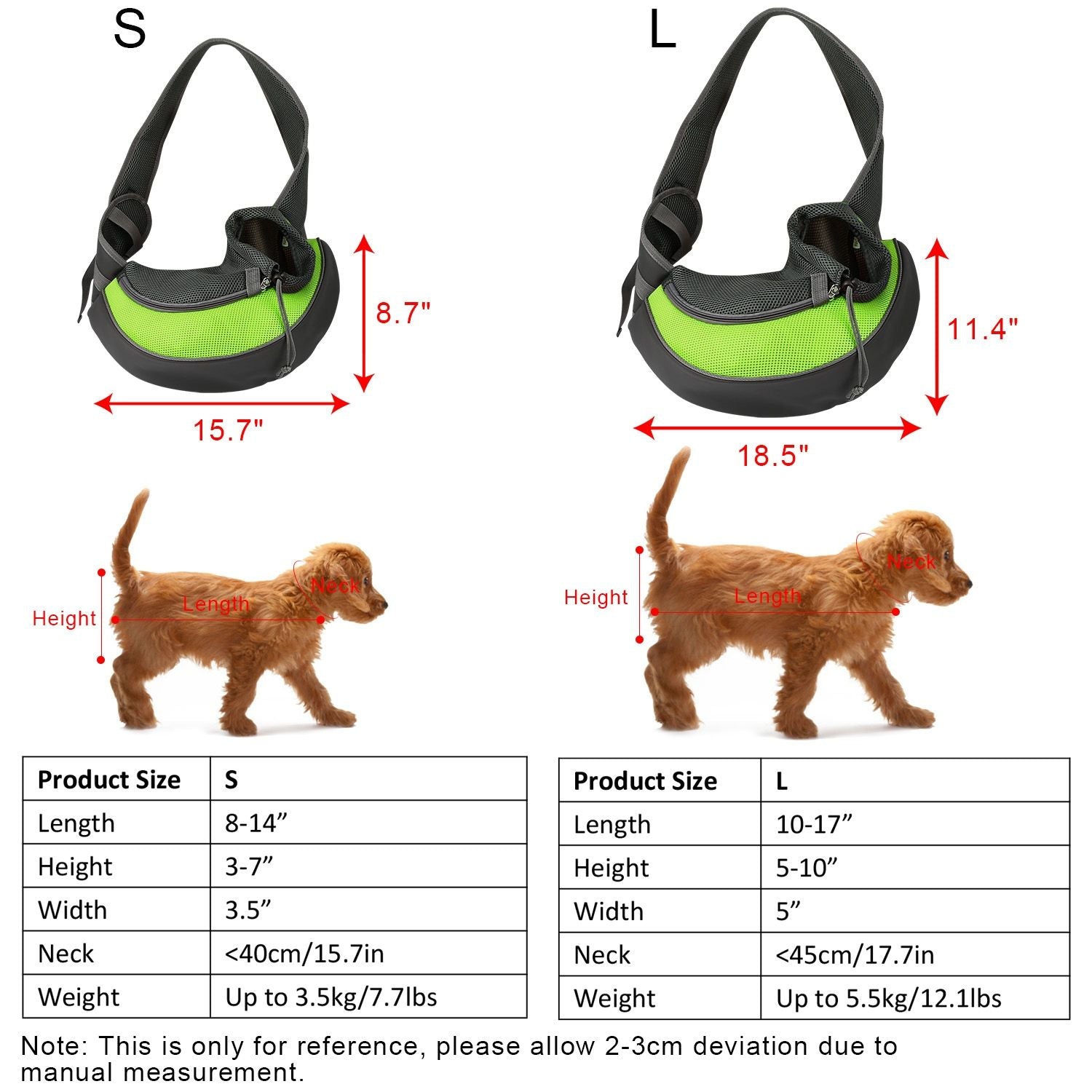 green sling feature montage with buckle mesh hook and fastener close-ups