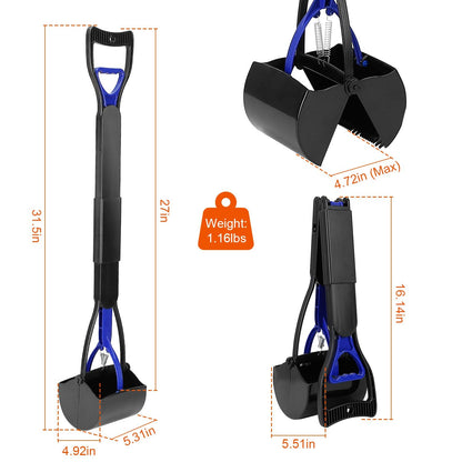 Dimension diagram showing full length, folded size, mouth opening width and 1.16 lb weight