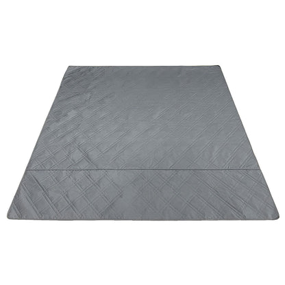 Top-down view of grey quilted 72x72 inch reusable dog pee pad
