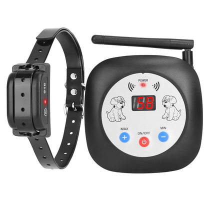 Rolled collar strap from above showing strap thickness, holes and attached receiver module