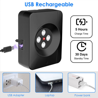 Device with Type-C cable plugged in showing 5-hour charge and 30-day standby icons