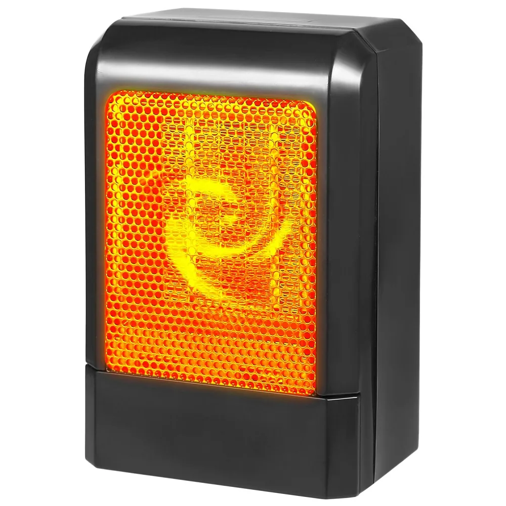 Bright orange warning light with a textured lens, housed in a sleek black casing, ideal for safety signaling and visibility.