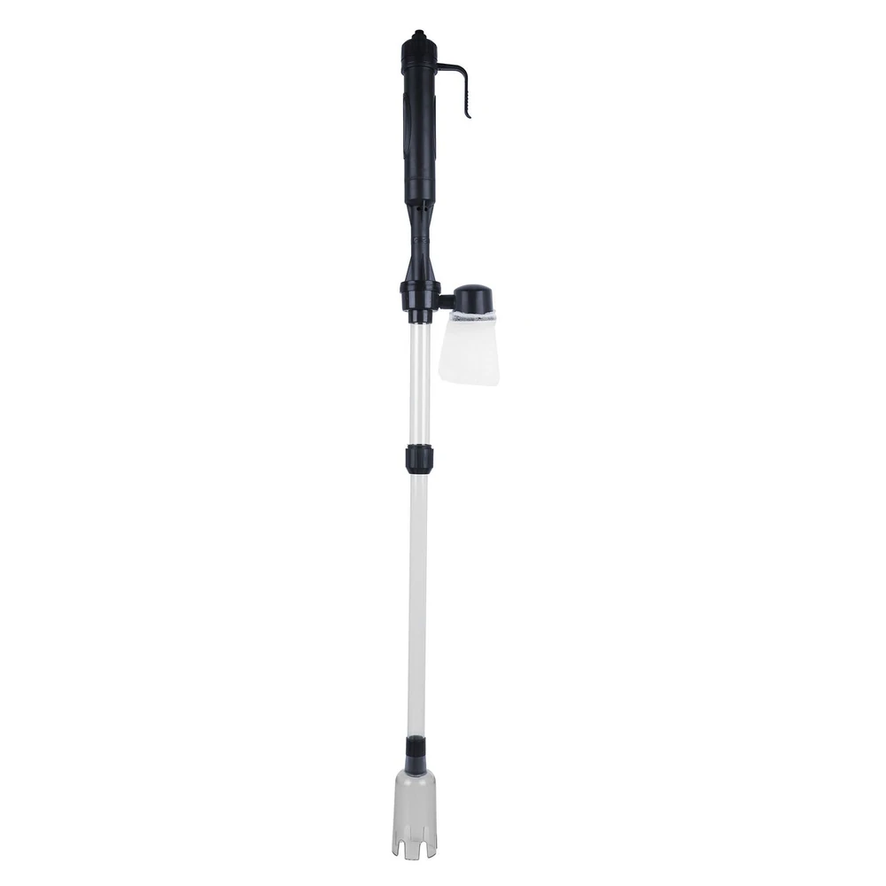 Electric water pump with a transparent tube and a detachable nozzle for easy pouring, designed for efficient water transfer and suitable for various applications.