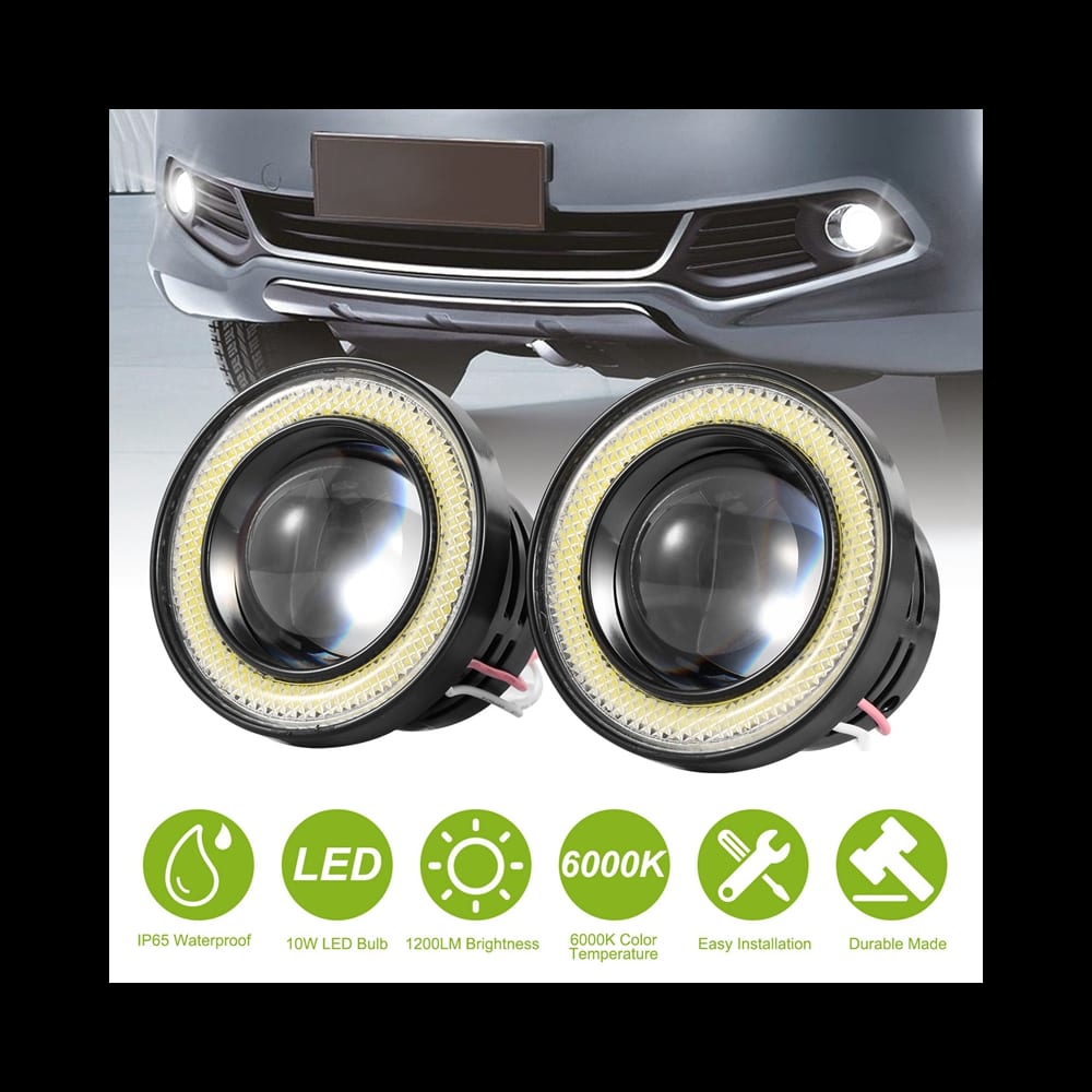 LED car headlights featuring IP65 waterproof rating, 10W brightness, and 6000K color temperature for enhanced visibility and easy installation.