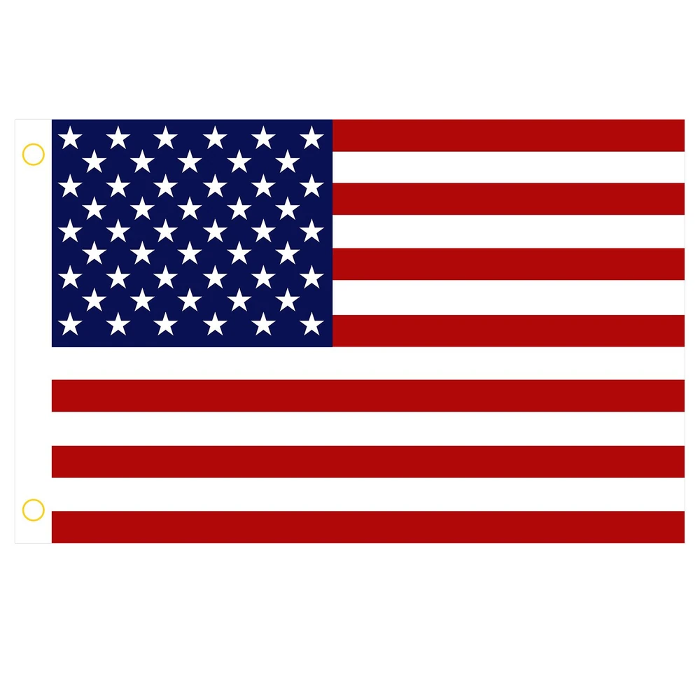 American flag with 13 red and white stripes and 50 white stars on a blue field, ideal for patriotic events and celebrations.
