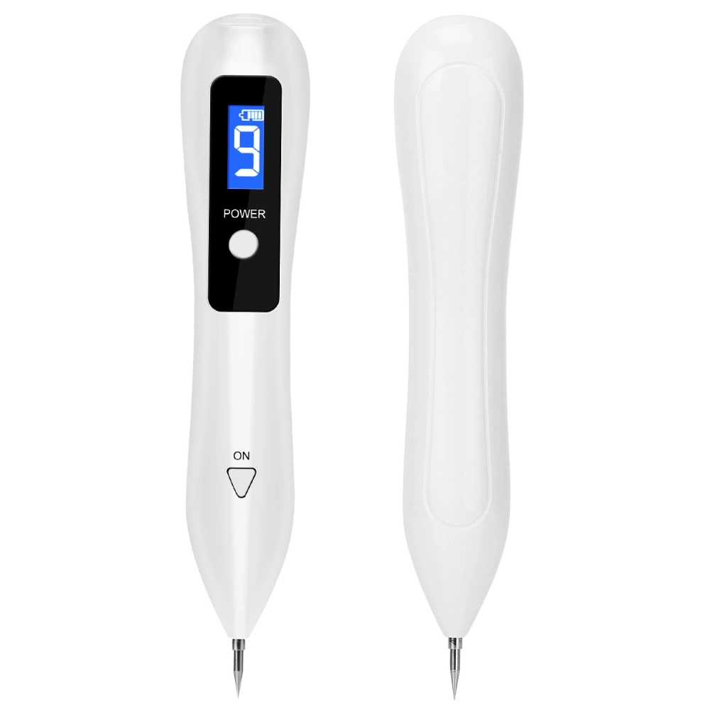 White digital pen with LED display and power button, designed for precise writing or drawing.