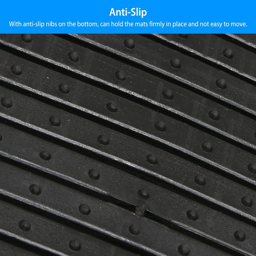 Close-up of an anti-slip mat featuring textured surface with raised nibs for secure grip and stability.