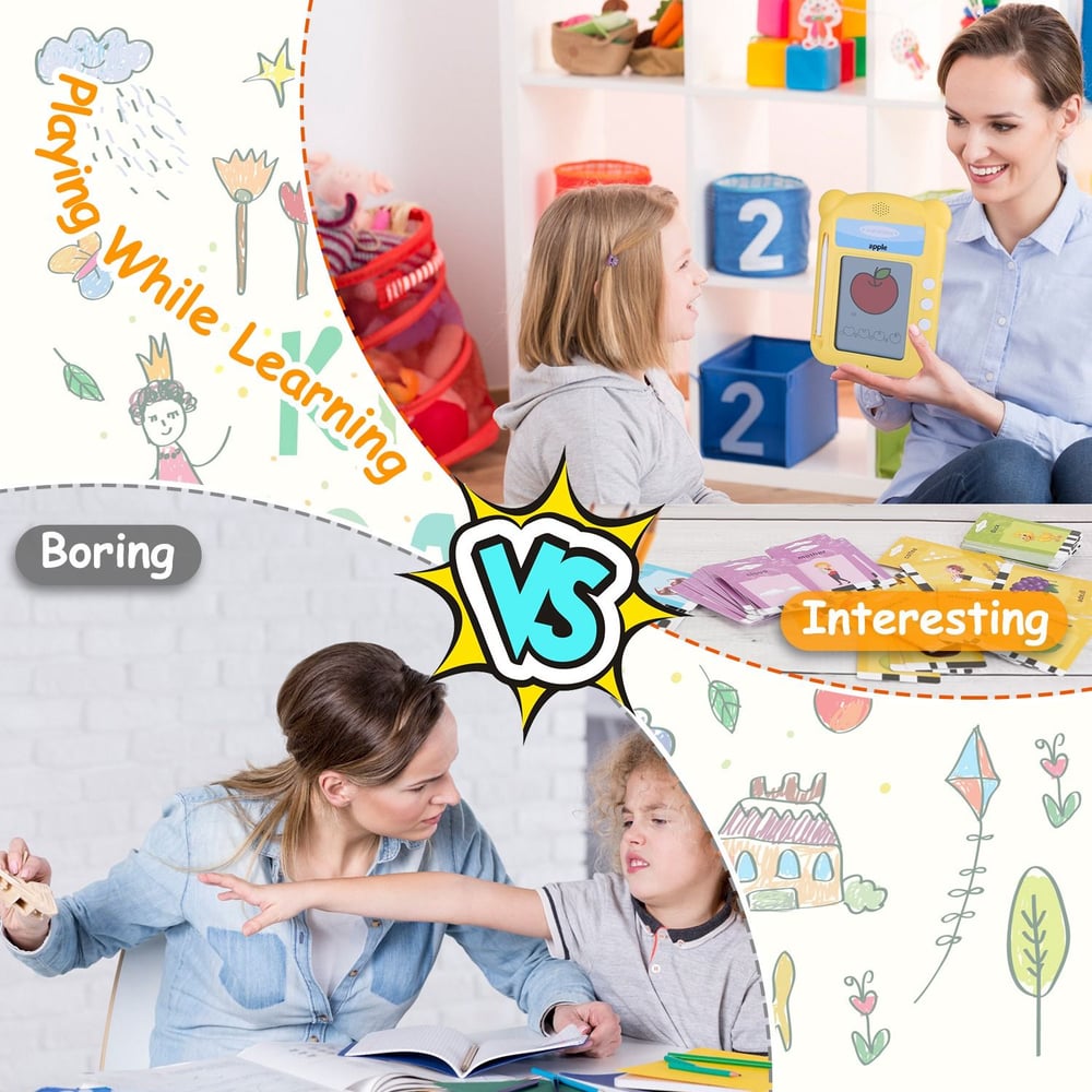 Playful learning vs. traditional methods: a comparison of engaging educational tools suitable for young children, showcasing vibrant materials and interactive activities that promote fun and effective learning experiences.