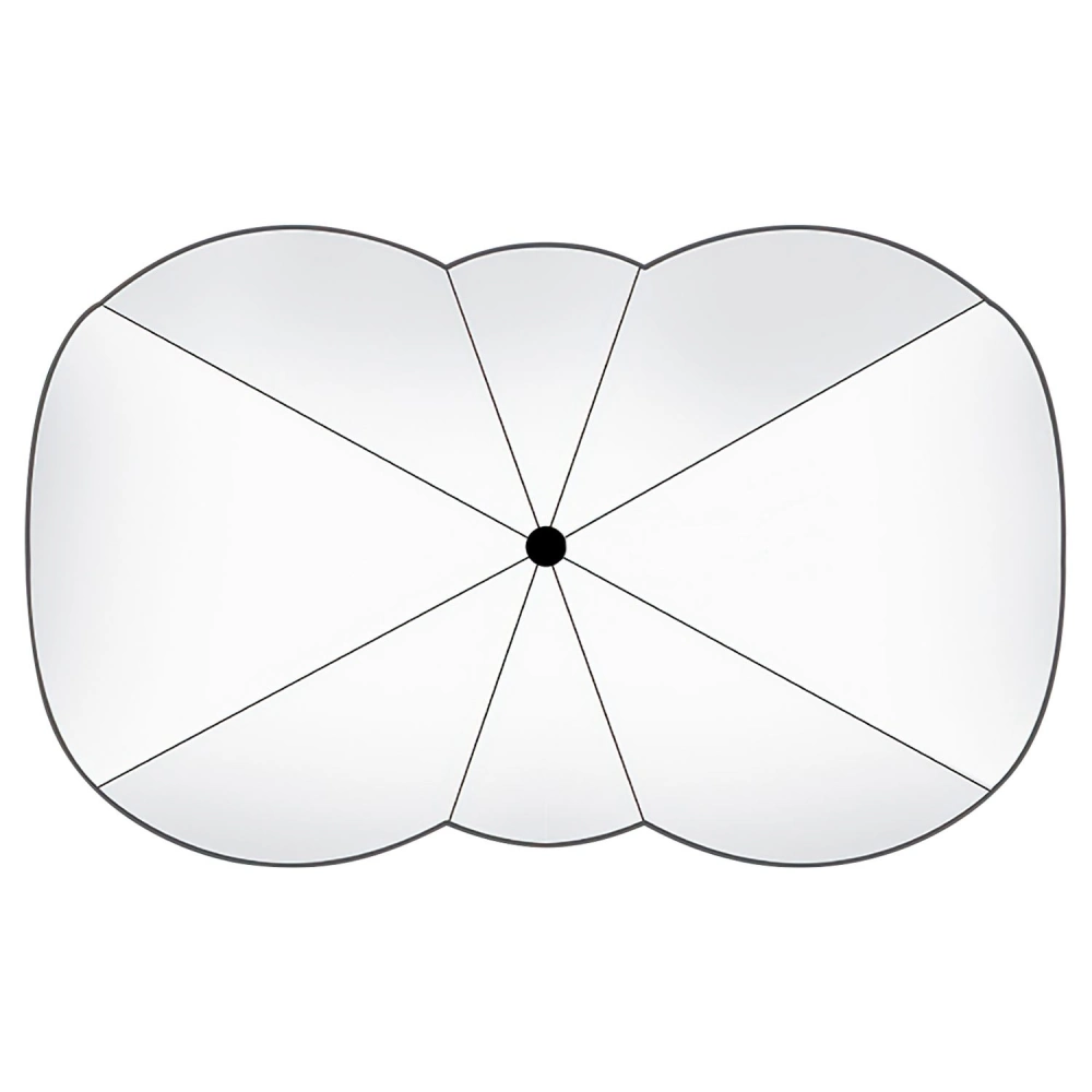 Collapsible reflective umbrella softbox for photography, featuring a unique double dome design with eight sections for enhanced light diffusion.