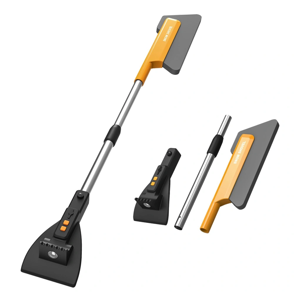 Multi-functional tool set featuring an extendable pole, interchangeable scraper and grout removal attachments, designed for efficient cleaning and maintenance.